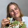 Open het profiel van tessel van eck